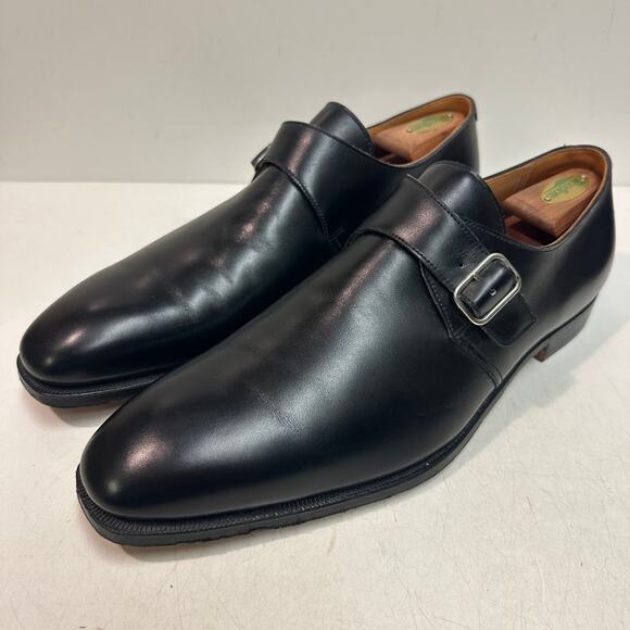 EUC Crockett & Jones x Polo Ralph Lauren Single Monk Bench Made in England 12 D main image 7